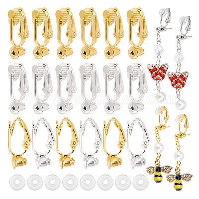 Shop PH PandaHall 40pcs Clip-on Earring Converter for Jewelry Making -  PandaHall Selected