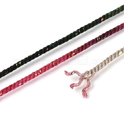 27 м сегментно окрашенные круглые полиэфирные витые шнуры&nbsp;OCOR-N009-02A-05-1