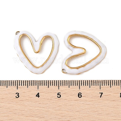 Подвески из нержавеющей стали 304 с эмалью STAS-P380-08G-05-1