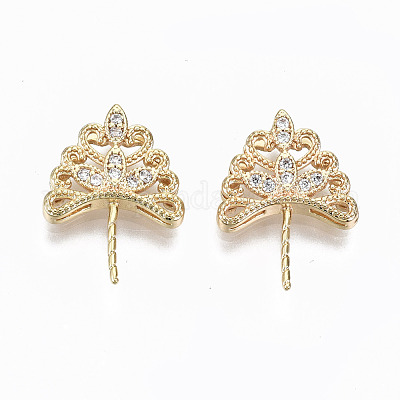 Латунная микропаве из прозрачного кубического циркония KK-S356-120G-NF-1