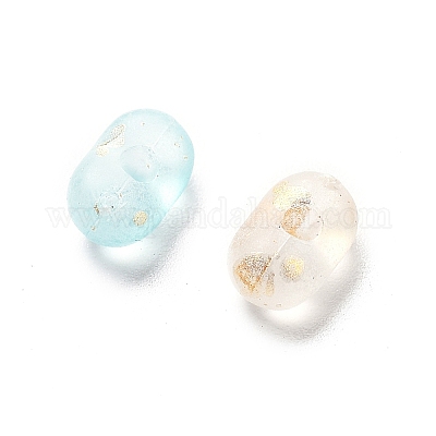 Прозрачные матовые акриловые бусины градиентного цвета X-OACR-M023-06F-1