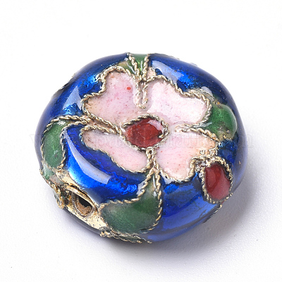 Бусины ручной работы перегородчатой CLB-S006-09-1