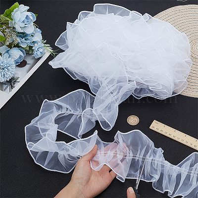1 шт. плиссированная кружевная лента из органзы OCOR-HY0001-33B-1