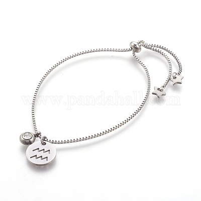 Браслеты-слайдеры из нержавеющей стали 304 BJEW-JB04044-11-1