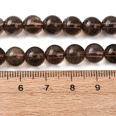 Природный дымчатый кварц нитей бисера&nbsp;G-G735-28-8mm-1