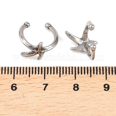 Серьги-звезды из нержавеющей стали 316&nbsp;AJEW-C044-11AS-1