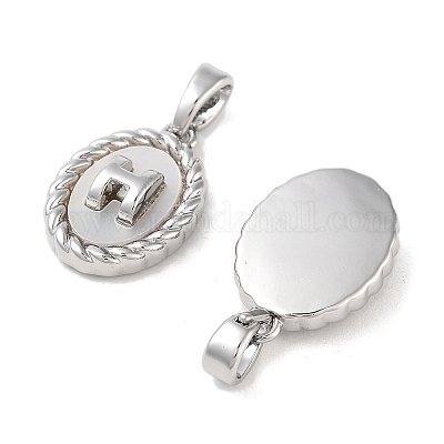 Подвески из латуни и ракушек KK-B102-28P-1