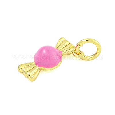 Подвески из латуни с эмалью в стойку KK-U021-04E-G-1