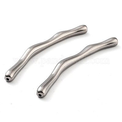 Некорневая трубчатая бусина из нержавеющей стали 201 STAS-Z057-20P-1