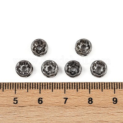 Латунные бусины разделители для поставки стразов RB-A014-Z7mm-01B-1