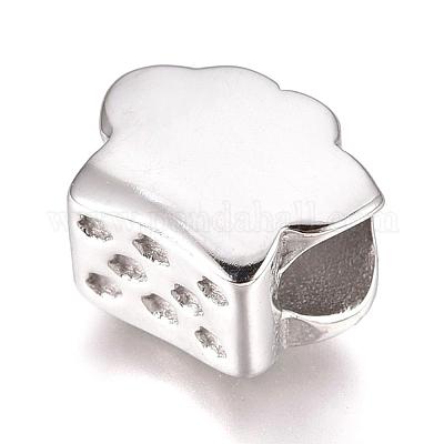 Европейские бусины из нержавеющей стали 304 STAS-O097-90B-1