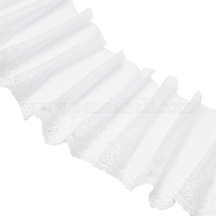 5 ярд полиэстеровой кружевной ткани с цветочным узором DIY-BC0013-19-1