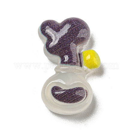 Кабошоны из непрозрачной смолы на тему Хэллоуина RESI-E055-01H-1