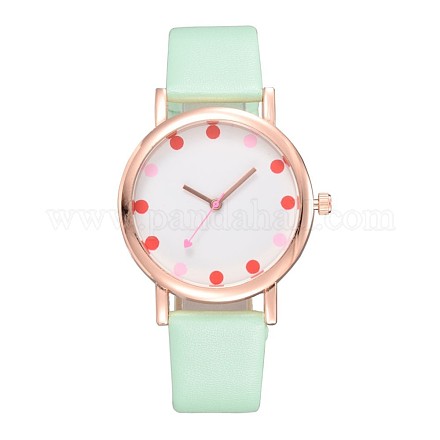 Dot or alliage ton cuir pu montres-bracelets électroniques X-WACH-F019-03B-1