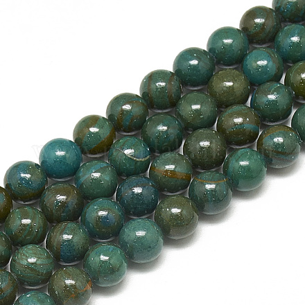 Brins de perles de jaspe impérial synthétiques G-S300-122B-6mm-1
