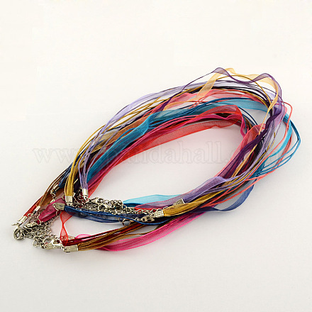 Multi-Strang-Halskettenschnur für Schmuck machen X-NJEW-R218-M-1