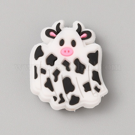 Пластиковые бусины из ПВХ на тему Хэллоуина&nbsp;SIL-SZC0005-14N-1