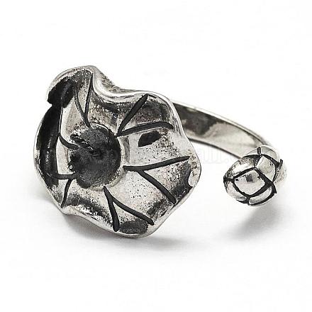 Тайская стерлингов сеттинги палец кольцо серебро эмаль STER-D031-021AS-1
