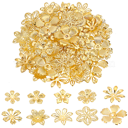 Pandahall 200 pièces capuchon de perle de fleur IFIN-PH0005-15G-1