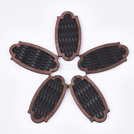 Grands pendentifs en cuir de vachette écologique FIND-S301-31A-01-1
