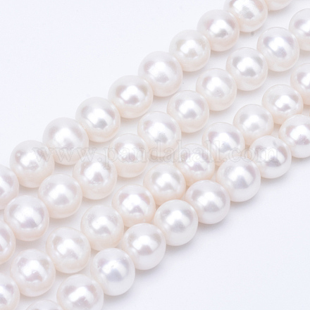 Grade AAA Natural Cultured Freshwater Pearl Beads Strands PEAR-R063-01-1