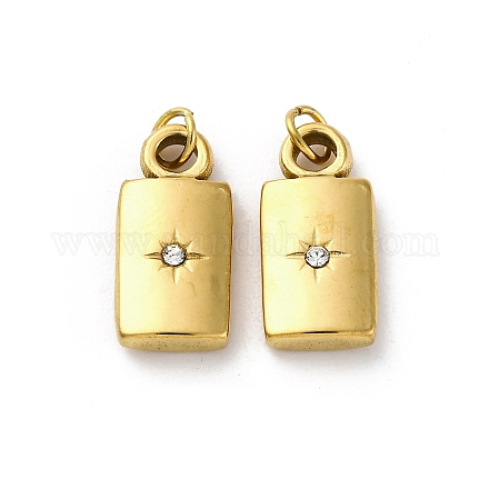 Подвески из нержавеющей стали 304 с кристаллами и стразами STAS-E550-04G-1