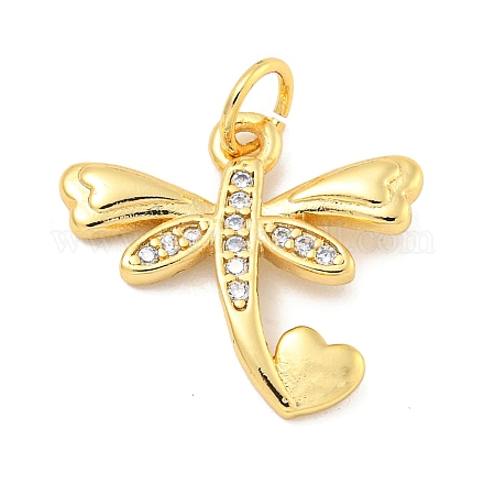 Покрытие стойки латунь микропаве прозрачные подвески из кубического циркония KK-B093-10B-G-1