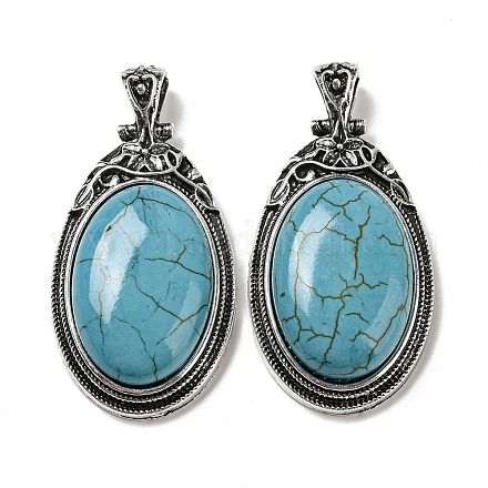 Synthetic Turquoise Big Pendants G-Z050-10A-1
