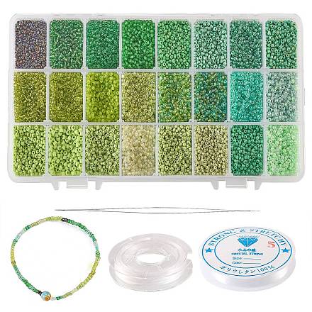 480g 24 Colors 12/0 Glass Round Seed Beads SEED-CJ0001-09-1