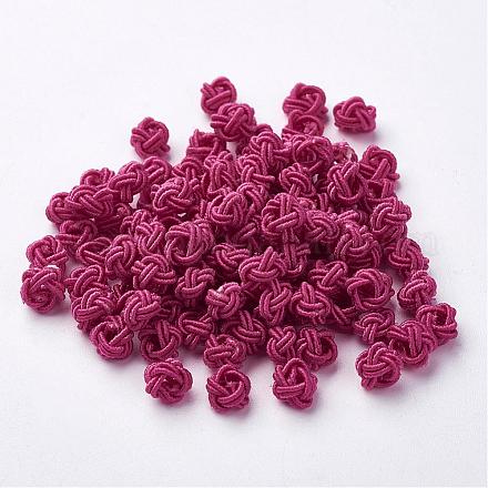 Polyester Weave Beads WOVE-N002-42-1