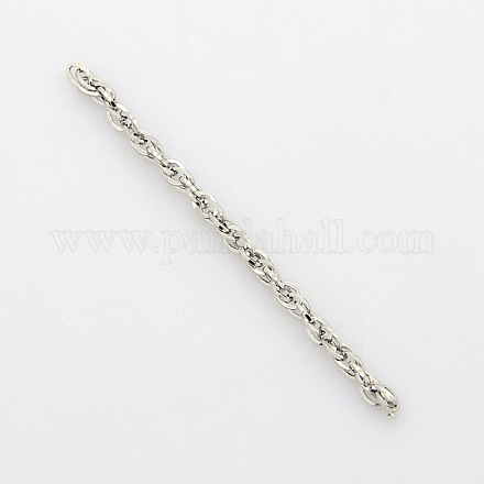 304 Stainless Steel Double Link Chains CHS-A003L-0.4mm-1
