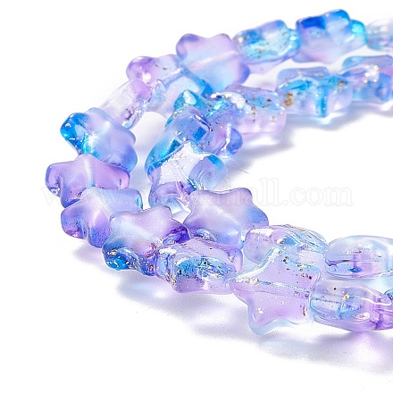 Perles en verre transparentes GLAA-F112-04A-1