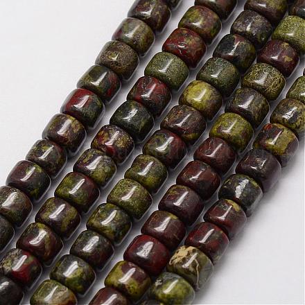 Natürliche Drachenblut Jaspis Perlen Stränge G-P175-04-1
