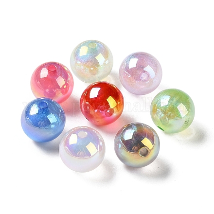 Perles acryliques craquelées plaquées UV MACR-D029-21A-1