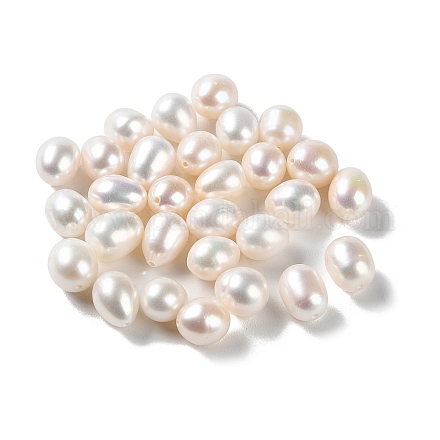 Perlas naturales abalorios de agua dulce cultivadas PEAR-E020-20-1