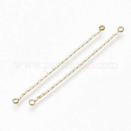 Brass Coreana Chain Links connectors X-KK-S348-333-1