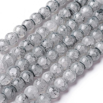 Rociar perlas de vidrio pintado hebras GLAA-A038-C-49-1