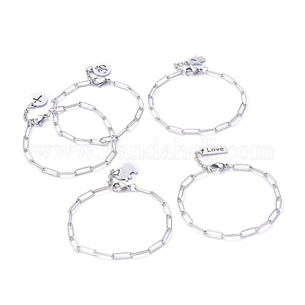 Charm Bracelets BJEW-JB05134-M-1