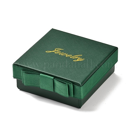 Cajas de joyería de cartón de joyería cuadrada y de palabra CBOX-C015-01B-02-1