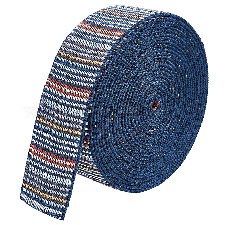BENECREAT 5 Yards Ethnic Embroidery Polyester Ribbons SRIB-BC0001-18-1