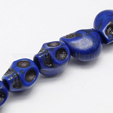 Chapelets de perles en turquoise synthétique TURQ-G113-23x30mm-13-1