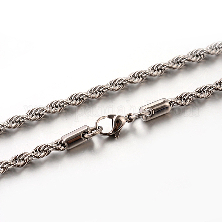 Collares de cadena de cuerda de 304 acero inoxidable STAS-M174-013P-1