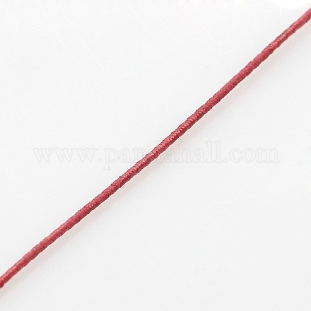 Rotondi monili che bordano fili elastici cavi di nylon NWIR-L003-C-08-1