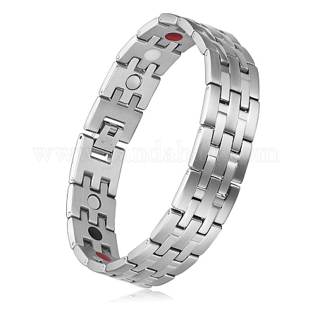 SHEGRACE Stainless Steel Panther Chain Watch Band Bracelets JB675A-1