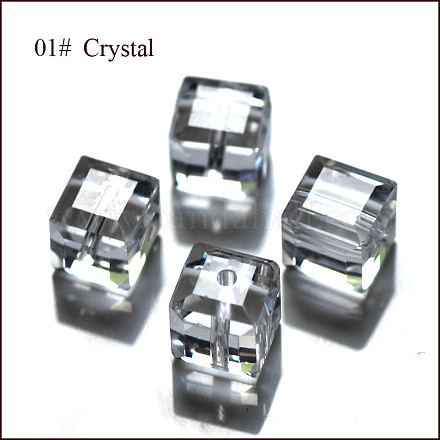 Perles d'imitation cristal autrichien SWAR-F074-8x8mm-01-1