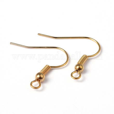 Brass Earring Hooks EC135Y-NFG-1