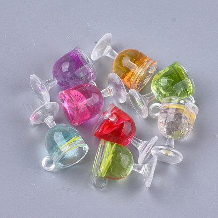 Resin Cup Pendants X-CRES-S359-11-1