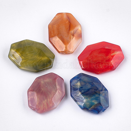 Perlas de acrílico de piedras preciosas de imitación OACR-T011-109-1