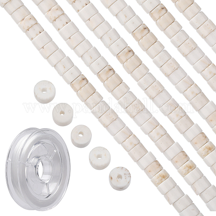 Sunnyclue 1 boîte de 167 pièces de perles plates en pierre à disque DIY-SC0021-72-1