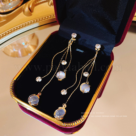 Серьги с кисточками из искусственного жемчуга DX8372-7-1
